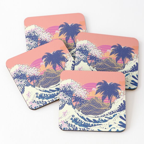 Item preview, The great wave and Palms  designed and sold by AnnArtshock.