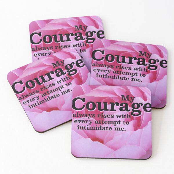 Item preview, My Courage Always Rises Pride and Prejudice Quote - Jane Austen designed and sold by TeeandToast.