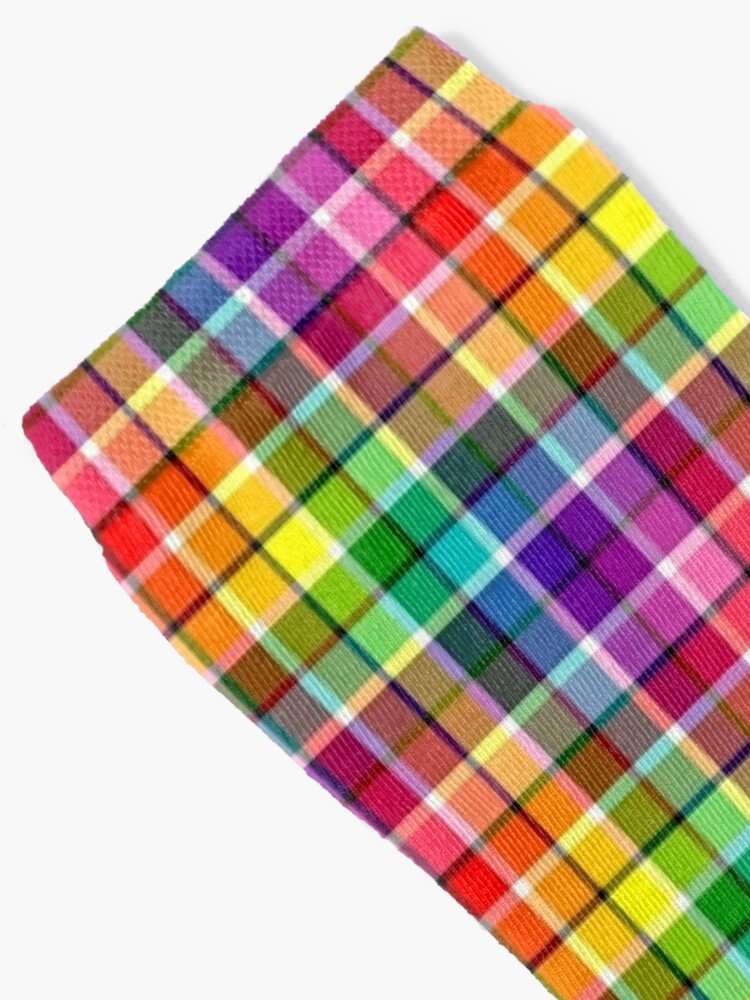 Bright Pastel Rainbow Plaid