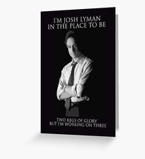 Hamilton x The West Wing - Aaron (Sorkin), Sir Greeting Card