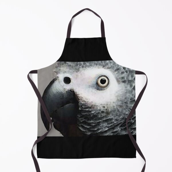 Item preview, African Gray Parrot Art - Softy designed and sold by Sharon Cummings Art.