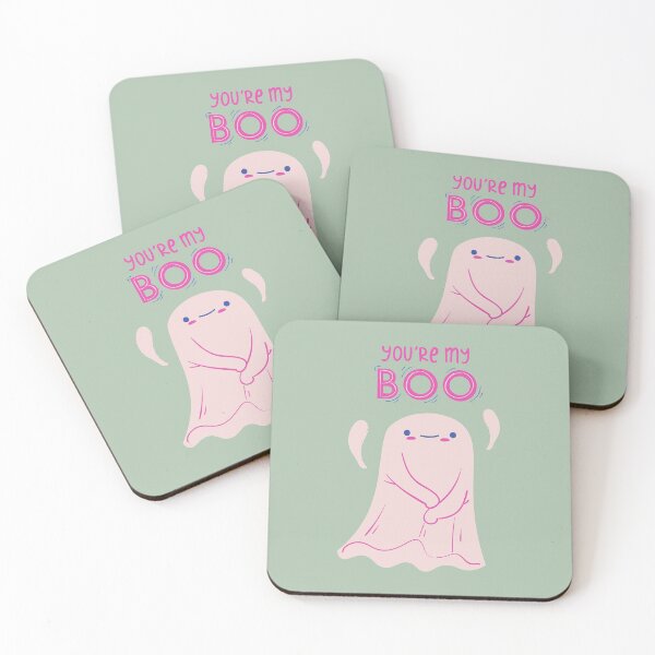 Item preview, Halloween You're My Boo Pink Ghost designed and sold by LuckyKermit.