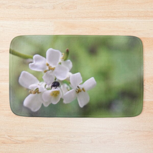 Item preview, White flowers Insect Botanical Floral designed and sold by Tanja Dianova.