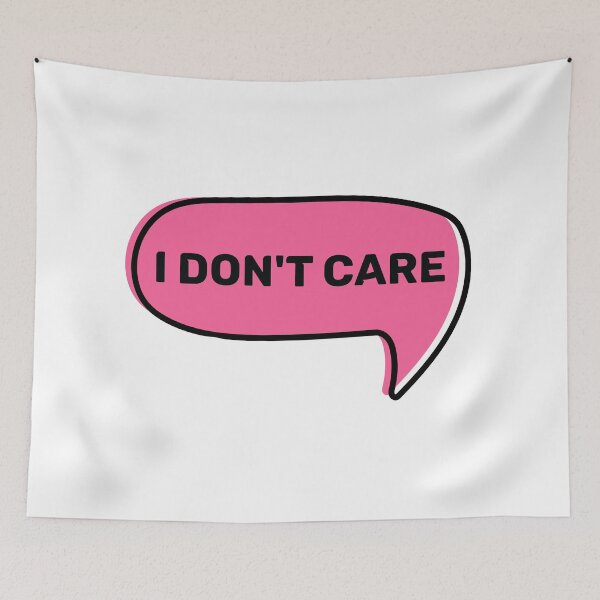 Item preview, I Don't Care in Pink designed and sold by LovenLaughter.