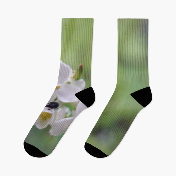 Item preview, White flowers Insect Botanical Floral designed and sold by Tanja Dianova.