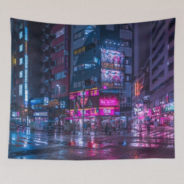Item preview, Shinjuku at night designed and sold by TokyoLuv.