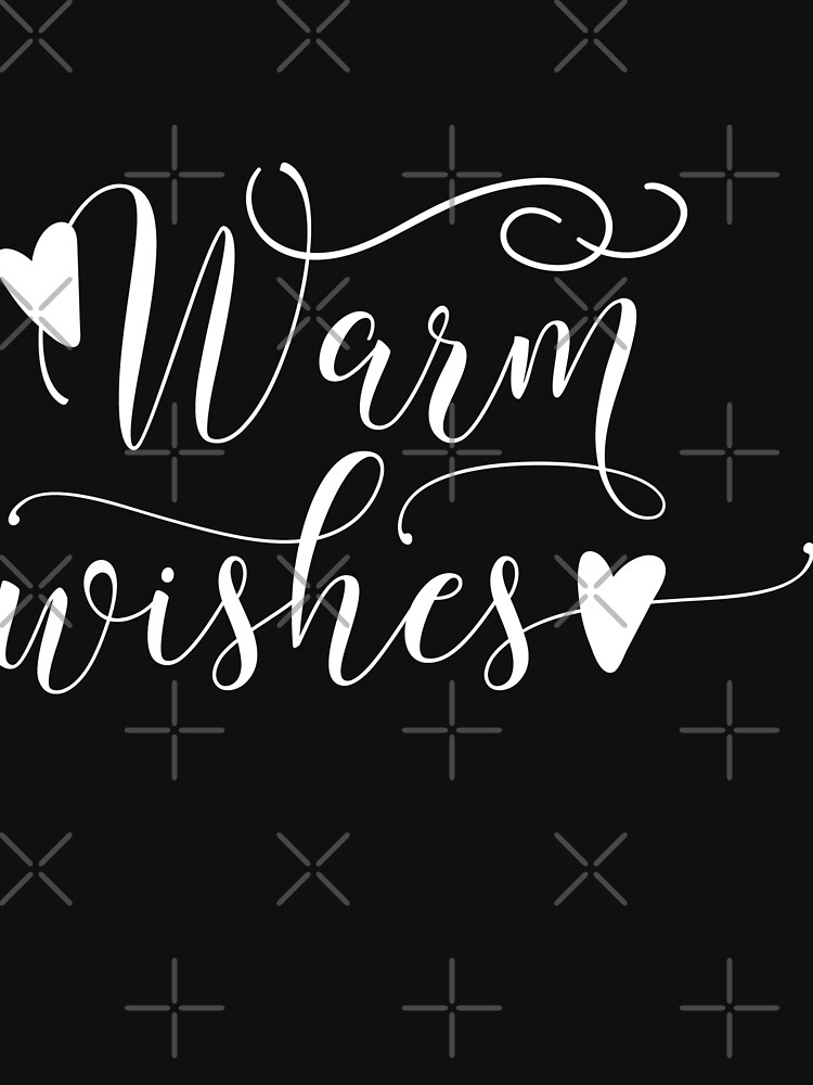 Warm Wishes Typography Christmas Holidays Design by NextLVLShirts