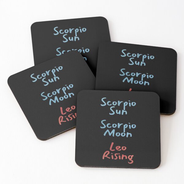Item preview, Scorpio Sun Scorpio Moon Leo Rising Text designed and sold by leomooncreates.