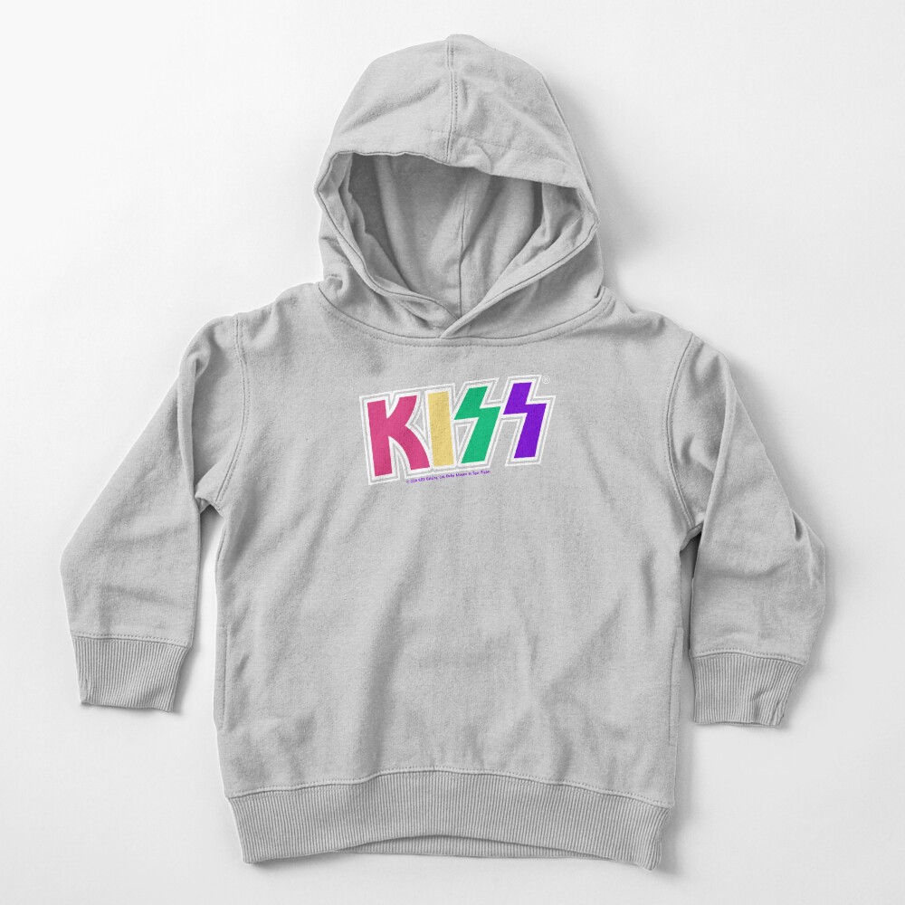 Kiss Band Colorful Logo Toddler Pullover Hoodie