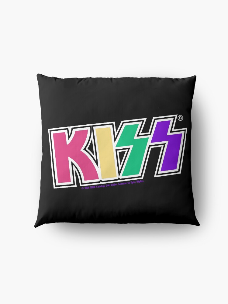 Alternate view of Kiss Band Colorful Logo Floor Pillow