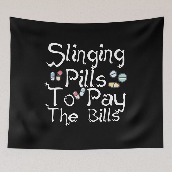 Item preview, Slingin' Pills Funny Pharmacy Tech Certified Pharma Novelty Gift designed and sold by Akmloza.