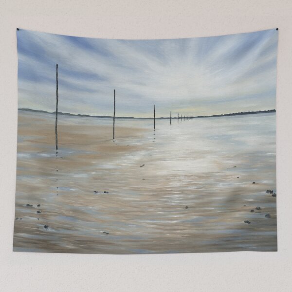 Item preview, Outgoing Tide, Lindisfarne, Northumberland designed and sold by GillGillIllustr.