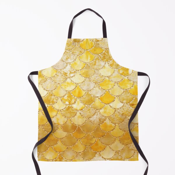 Item preview, Sunny Yellow and Gold Mermaid Scales designed and sold by UtArt.