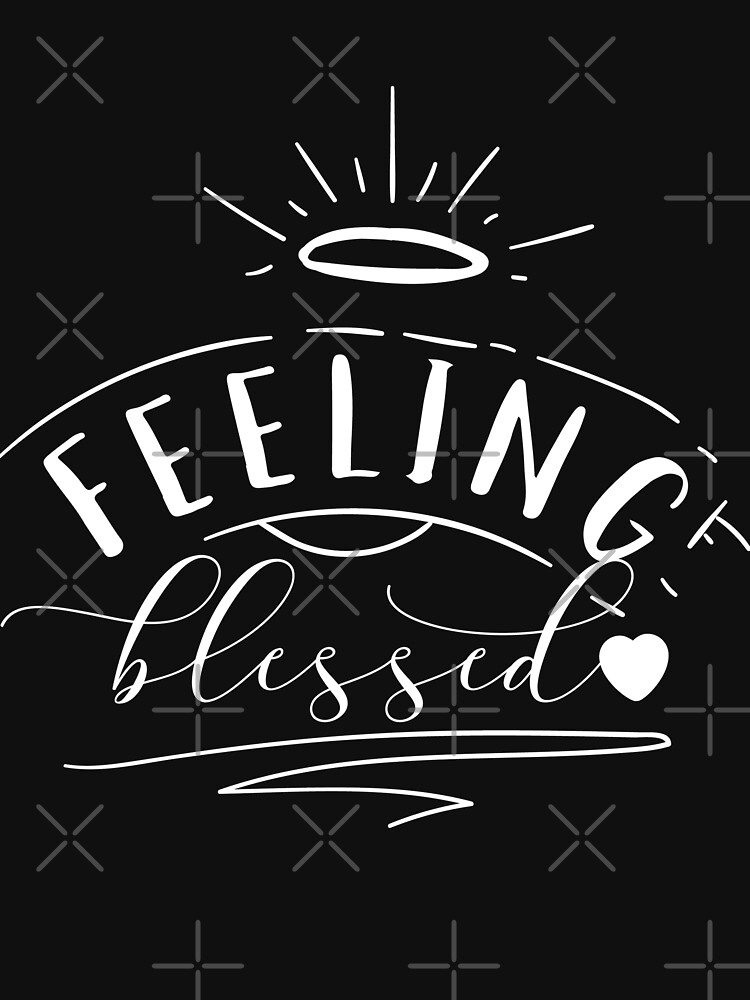 Feeling Blessed Typography Christmas Design by NextLVLShirts