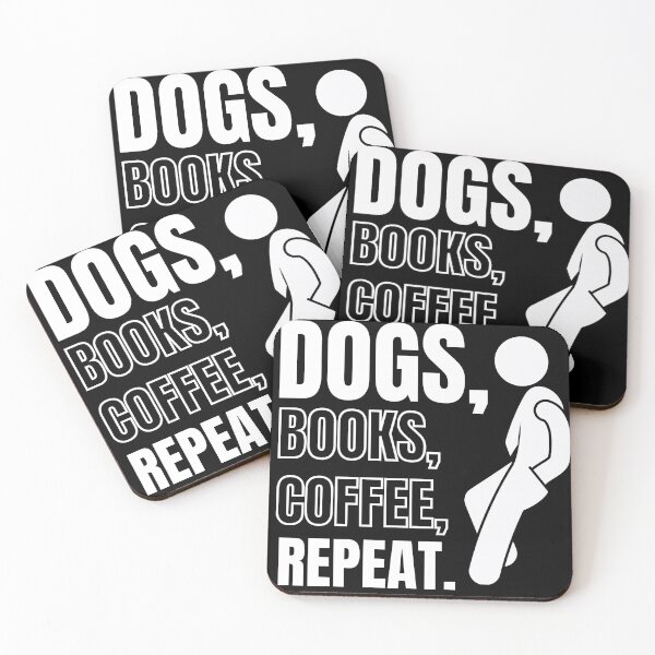 Item preview, Dogs Books and Coffee designed and sold by Billie Sims.