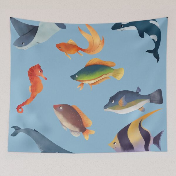 Item preview, Ocean Bathmat Sea Life designed and sold by JessyDesigns.