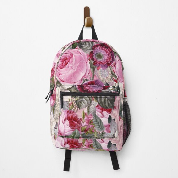 Item preview, Vintage Pink Floral Botanical Night Garden Pattern NightGarden designed and sold by UtArt.