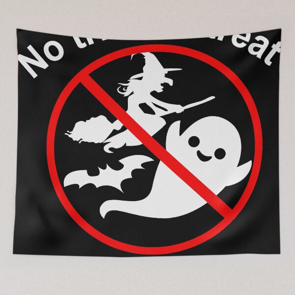 Item preview, no trick or treat, i don't like halloween,  quote about halloween designed and sold by khalidelk.