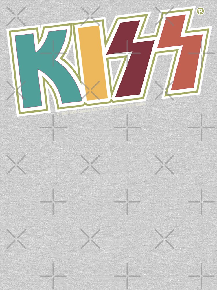 Kiss Band Retro Colors Logo by vibrantyy