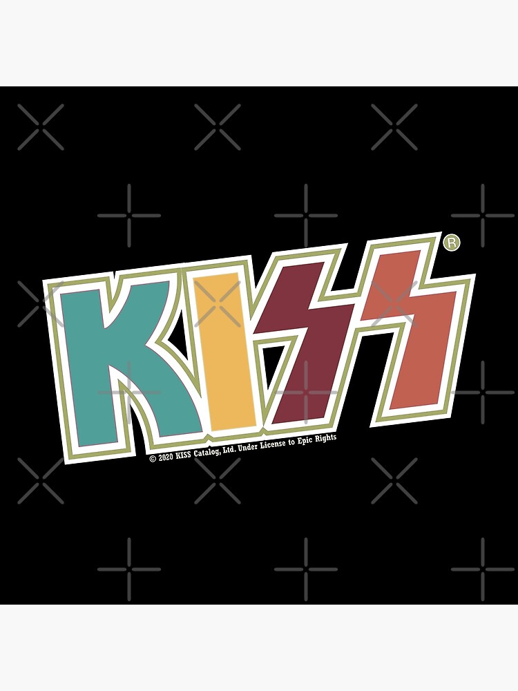 Kiss Band Retro Colors Logo by vibrantyy