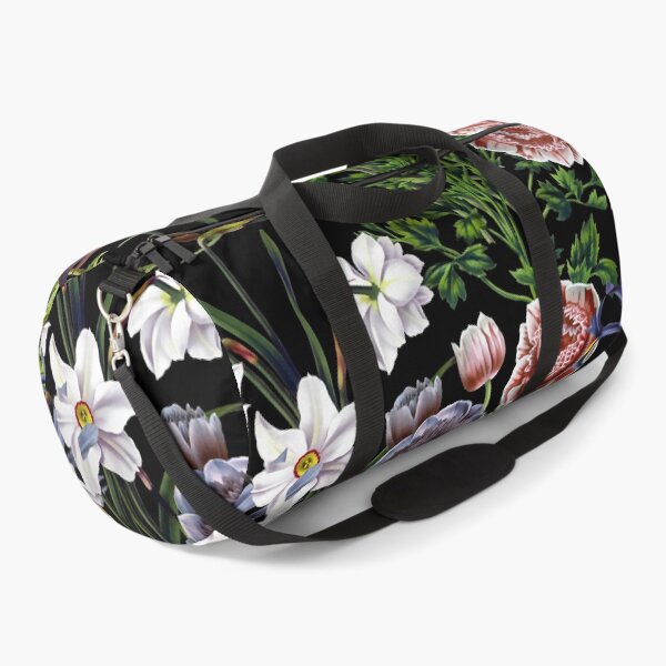 Item preview, Victorian Flower Pattern Botanical Night Garden on Black NightGarden  designed and sold by UtArt.