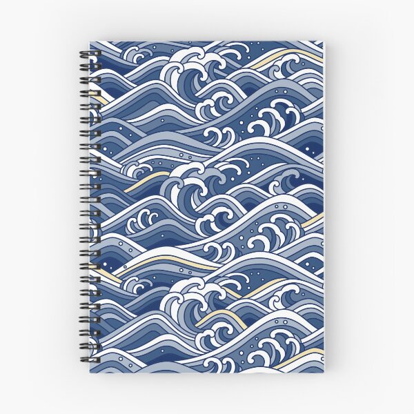 Item preview, Beautiful Blue Ocean Waves designed and sold by Vector Scout Lab.