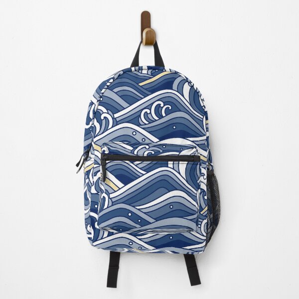 Item preview, Beautiful Blue Ocean Waves designed and sold by Vector Scout Lab.