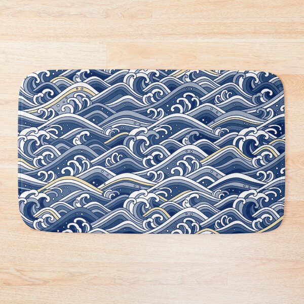 Item preview, Beautiful Blue Ocean Waves designed and sold by Vector Scout Lab.