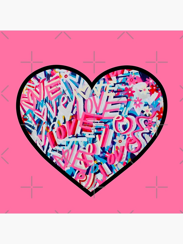 preppy heart Art Board Print for Sale by gdm123