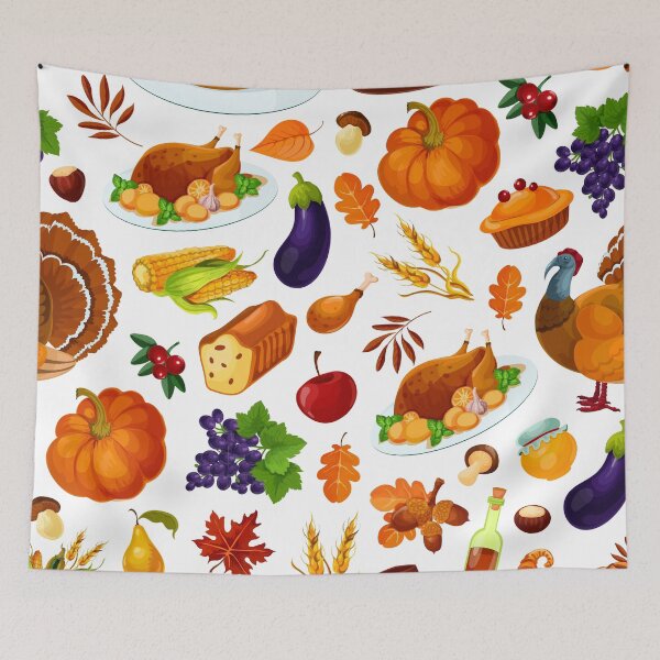 Item preview, Thanksgiving Dinner Roasted Turkey Pumpkin Fall Acorns designed and sold by IamTrending.