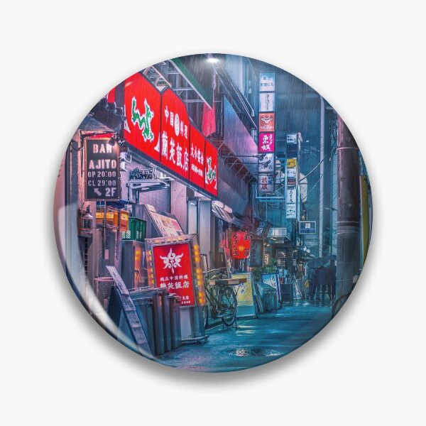 Aperçu de l'œuvre Fortes pluies sur Neo Tokyo créée et vendue par TokyoLuv.