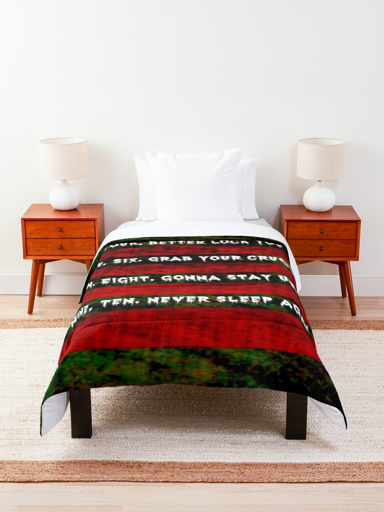 Alternate view of Freddy Krueger Rhyme, A Nightmare On Elm Street Comforter