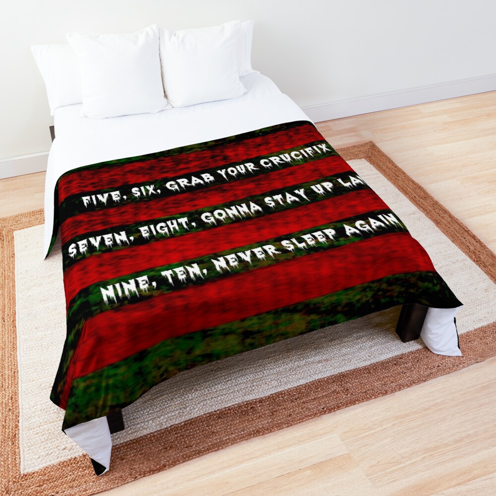 Freddy Krueger Rhyme, A Nightmare On Elm Street Comforter