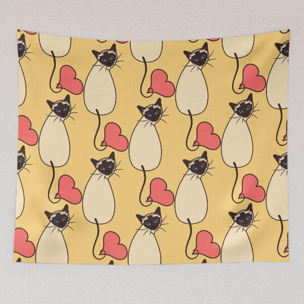 Item preview, Love Siamese Cat-Yellow designed and sold by lulululupaint.