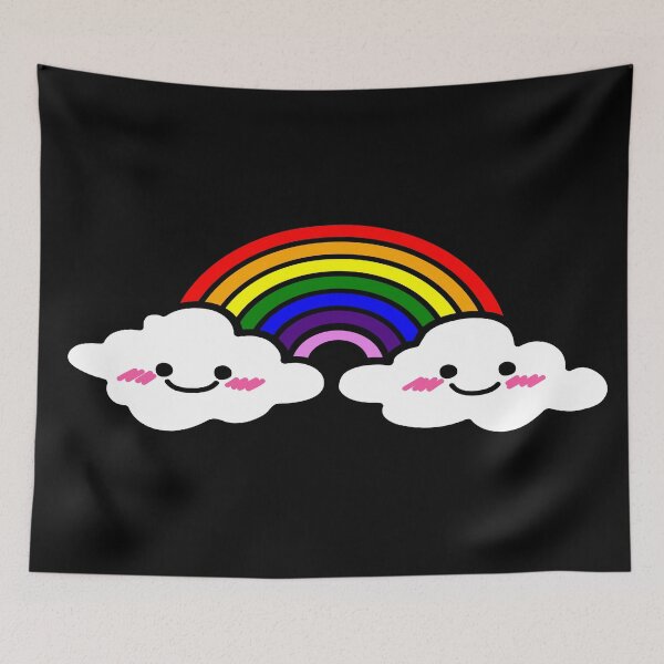Item preview, Adorable Rainbow Clouds designed and sold by TrueTrippyArts.