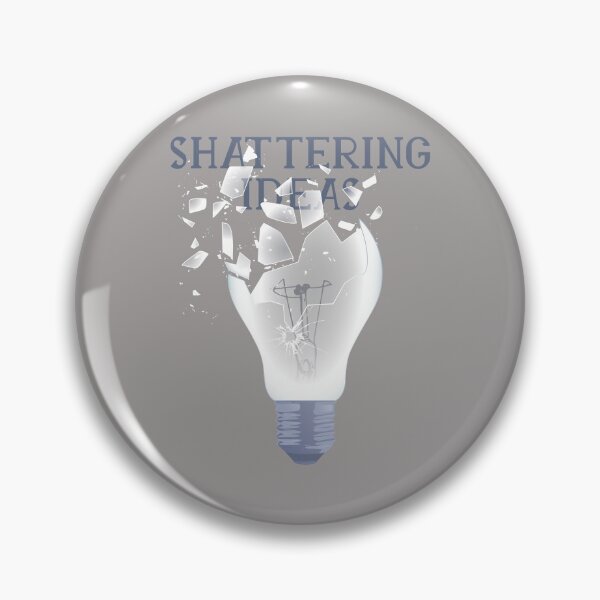 Item preview, Shattering ideas lightbulb designed and sold by DerSenat.
