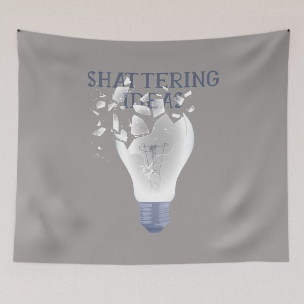Item preview, Shattering ideas lightbulb designed and sold by DerSenat.