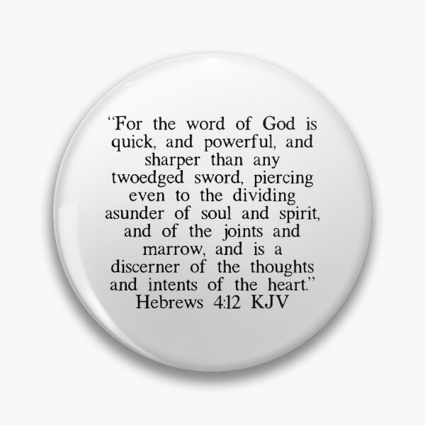 Item preview, Hebrews 4:12 KJV designed and sold by IBMClothing.