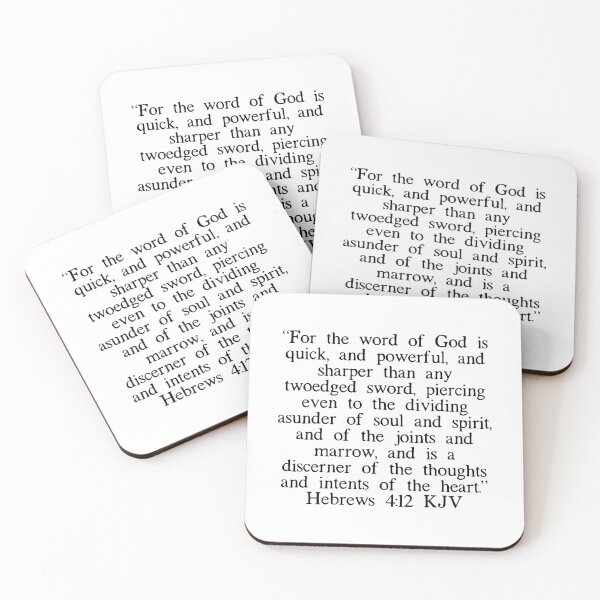 Item preview, Hebrews 4:12 KJV designed and sold by IBMClothing.