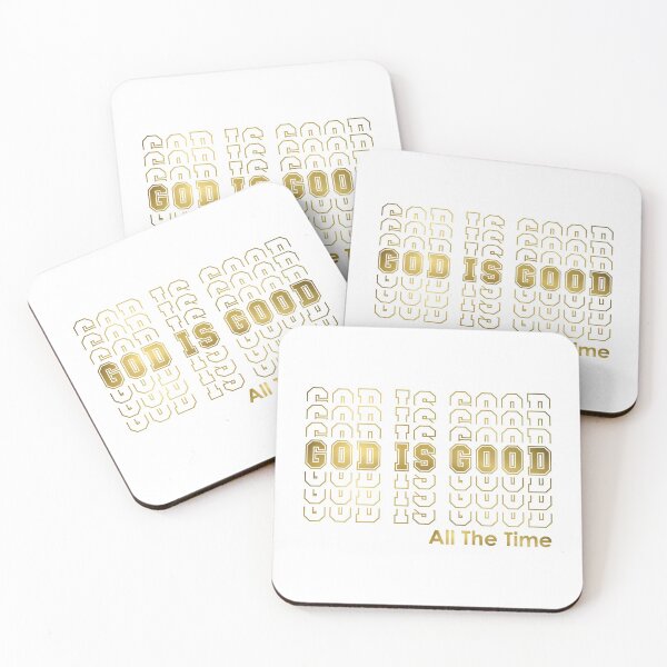 Item preview, GOD IS GOOD All The Time | Retro White Gold designed and sold by 4wordsmovement.