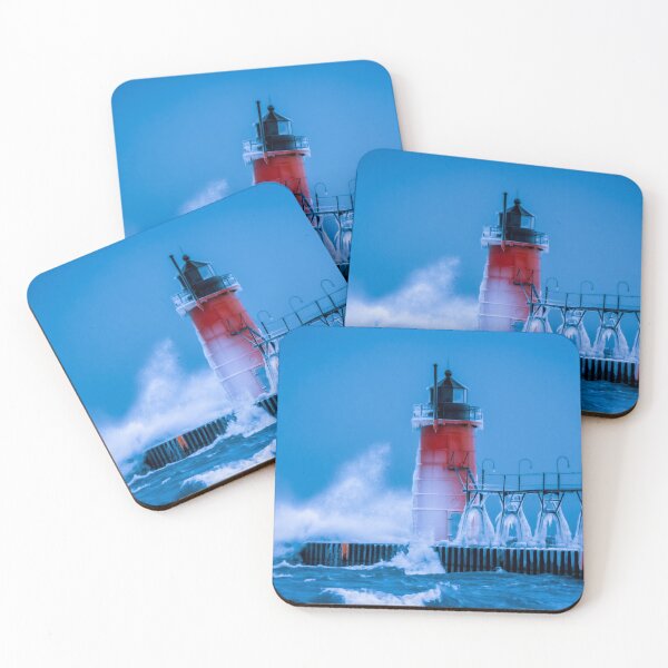 Item preview, Winter Waves Breaking South Haven designed and sold by Enzwell.