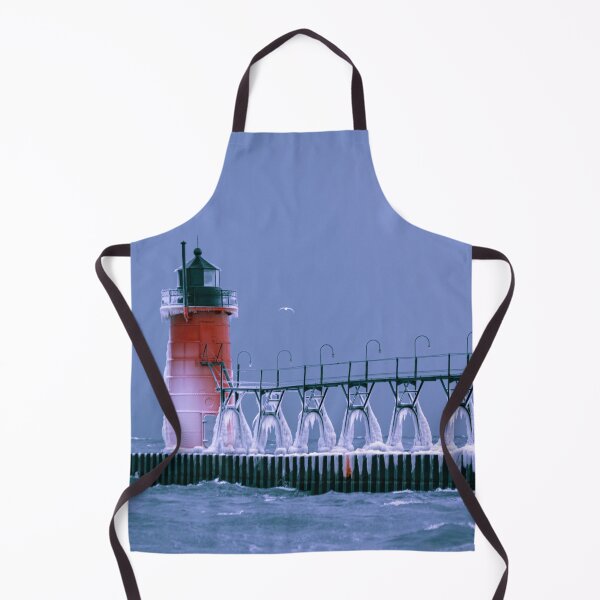 Item preview, Frozen South Haven Lighthouse designed and sold by Enzwell.