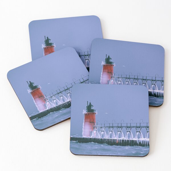 Item preview, Frozen South Haven Lighthouse designed and sold by Enzwell.