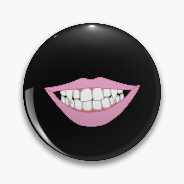 Item preview, Vampire pink lips smile designed and sold by ReluctantChickn.