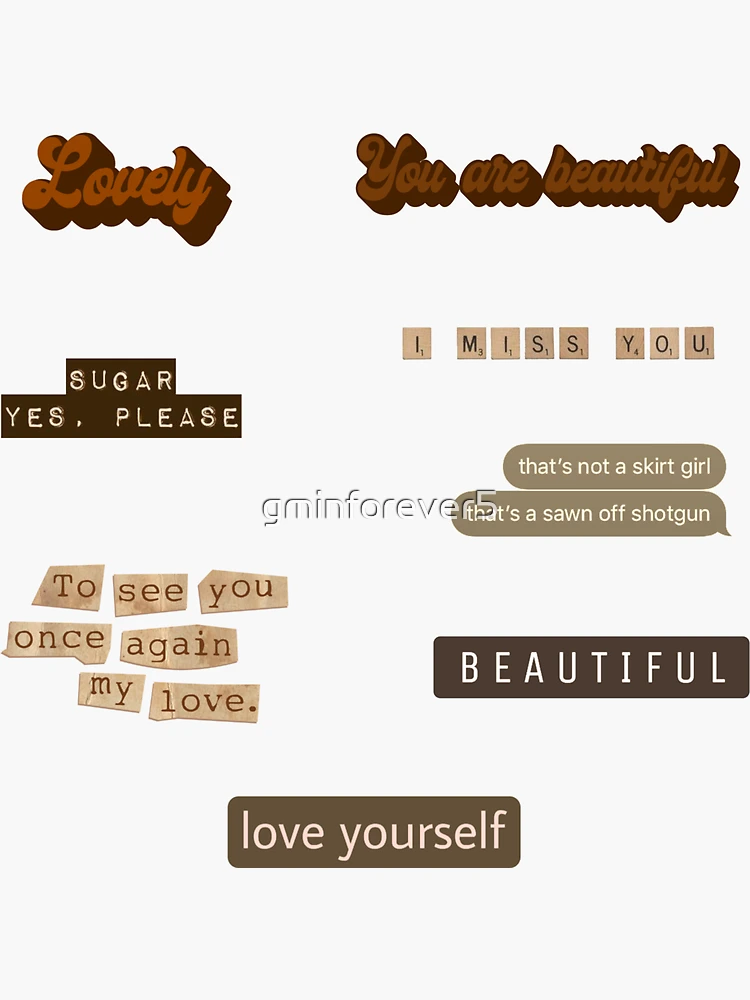 Brown aesthetic books pack Sticker for Sale by gminforever5
