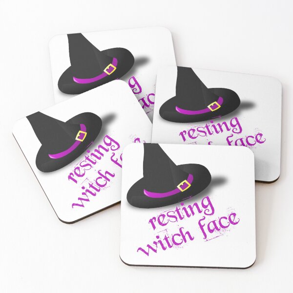 Artikelvorschau, Ruhendes Hexengesicht Halloween Humor Wortspiel entworfen und verkauft von incurablehippie.