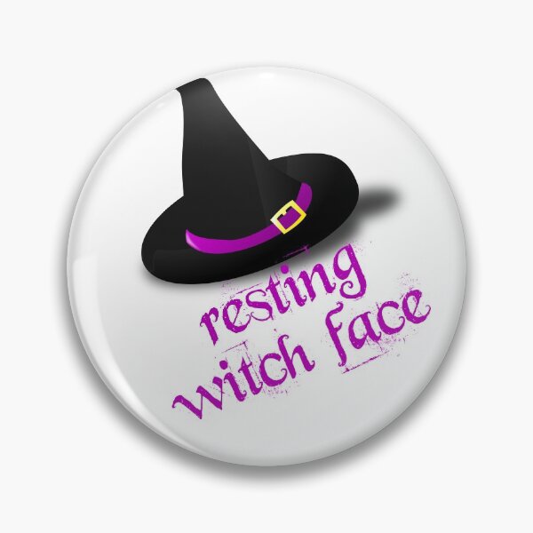 Artikelvorschau, Ruhendes Hexengesicht Halloween Humor Wortspiel entworfen und verkauft von incurablehippie.