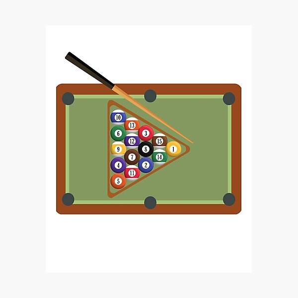 Wandbilder Billard Redbubble