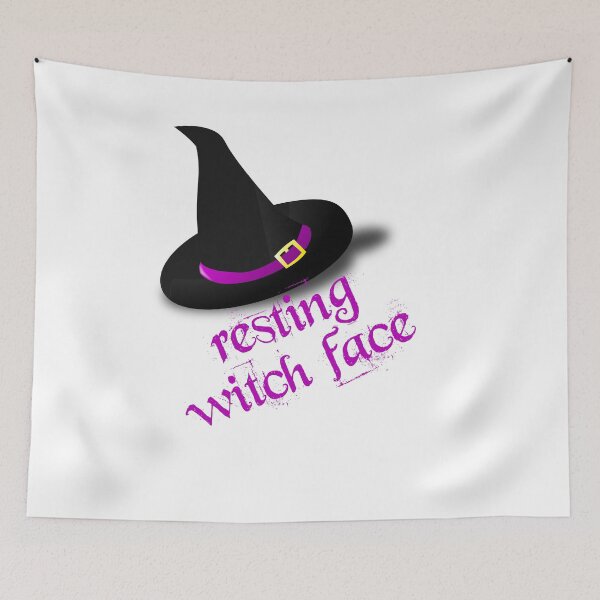 Item preview, Resting witch face Halloween humour pun designed and sold by incurablehippie.