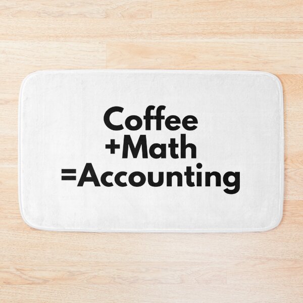 Aperçu de l'œuvre Café + Math = Comptabilité créée et vendue par simplysharon.